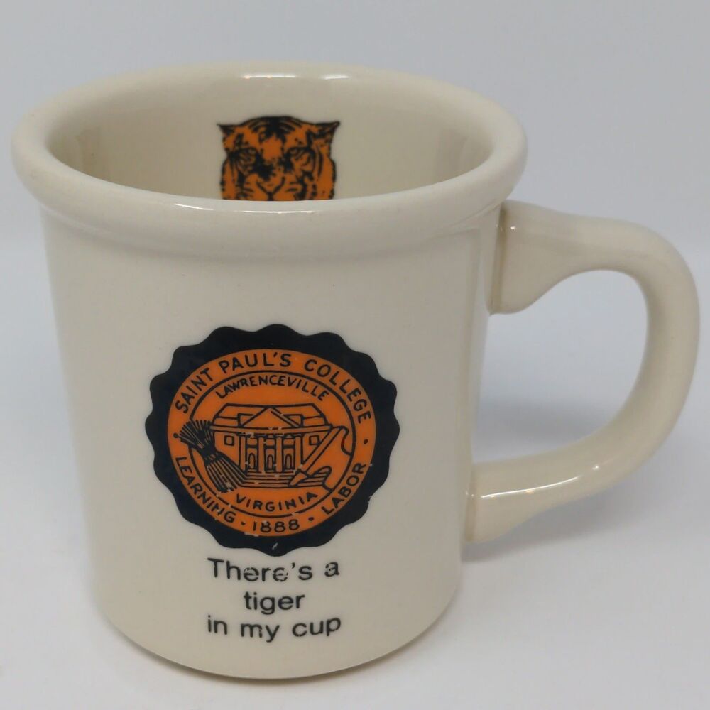 Vintage Saint Pauls College Mug HBCU Lawrenceville VA Tigers School 1888 KIM USA